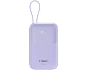Powerbank CANYON OnPower 101 CNS-CPB101PU 10000 mAh 22.5W Fioletowy