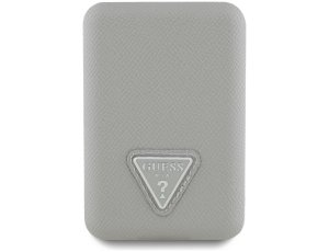 Powerbank GUESS Grained Triangle MagSafe 5000 mAh 20W Beżowy