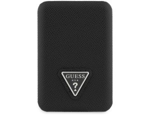 Powerbank GUESS Grained Triangle MagSafe 5000 mAh 20W Czarny