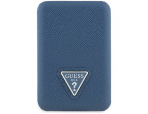 Powerbank GUESS Grained Triangle MagSafe 5000 mAh 20W Niebieski