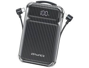 Powerbank indukcyjny AWEI P89K 10000mAh 15W Czarny