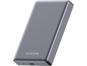 Powerbank indukcyjny CANYON OnPower 510 10000 mAh 20W Grafitowy