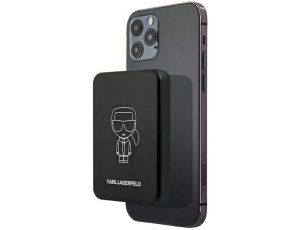 Powerbank indukcyjny KARL LAGERFELD MagSafe 3000mAh 5W Czarny
