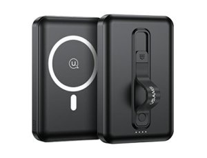Powerbank indukcyjny USAMS PB64 DP Fast Charge 10000 mAh 20W Czarny