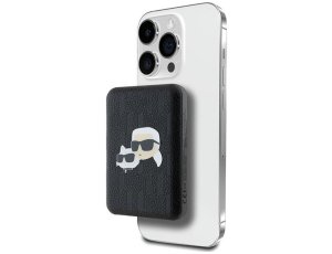 Powerbank KARL LAGERFELD Karl&Choupette Head Pin MagSafe 5000mAh 15W Czarny