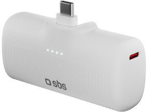 Powerbank SBS TEBB5000PLUGWGRS EcoPower 5000 mAh 10W Biały