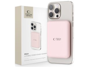 Powerbank TECH-PROTECT PB10 LifeMag MagSafe 5000 mAh 15W Różowy