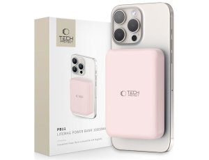 Powerbank TECH-PROTECT PB11 LifeMag MagSafe 10000 mAh 15W Różowy
