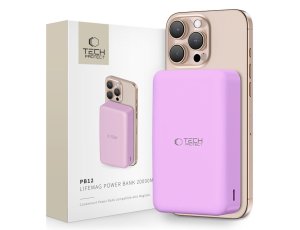 Powerbank TECH-PROTECT PB12 Lifemag 20000 mAh Różowy