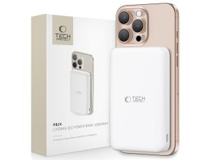 Powerbank TECH-PROTECT PB24 LifeMag QI2 MagSafe 10000 mAh 15W Biały