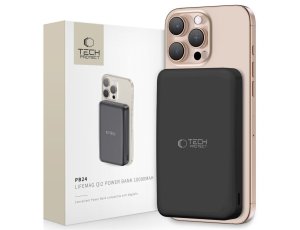 Powerbank TECH-PROTECT PB24 LifeMag QI2 MagSafe 10000 mAh 15W Czarny