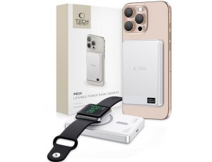 Powerbank TECH-PROTECT PB33 LifeMag MagSafe 5000mAh 15W Srebrny