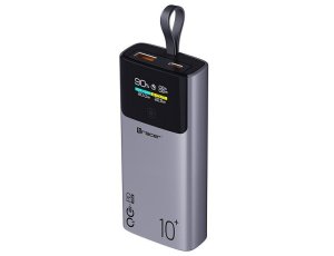 Powerbank TRACER Comet 10000 mAh Screen QC3.0 22.5W + PD 20W Szary