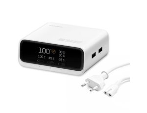 Stacja ładująca 4SMARTS Desk Charger GaN Screen 100W Biały