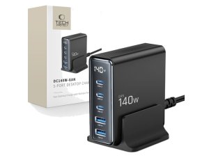 Stacja ładująca TECH-PROTECT 140W GAN QC3.0 Czarny