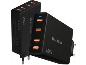 Szybka ładowarka sieciowa BLOW kostka gniazdo 4x USB-C QC PD 100W GAN