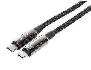 Wayme kabel do ładowania i synchronizacji, w oplocie z mikrofibry, 100 cm, USB-C > USB-C PD, max 240W