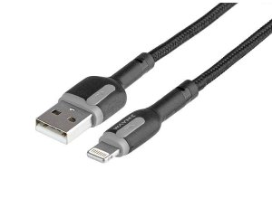 Wayme kabel do ładowania i synchronizacji, w oplocie z mikrofibry, 100 cm, USB > Lightning