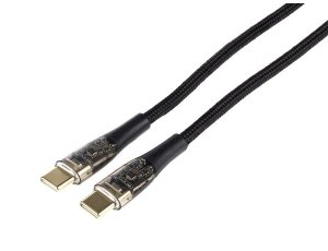 Wayme kabel do ładowania i synchronizacji, w oplocie z mikrofibry, 120 cm, USB-C > USB-C PD, max 100W