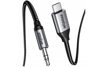 Innostyle Kabel USB C Aux Adapter Przejściówka Mini Jack Do Samsung Dac 1M