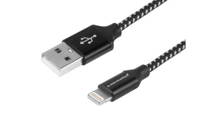 Kabel do ładowania i synchronizacji, 300 cm, w oplocie z mikrofibry, USB > Lightning