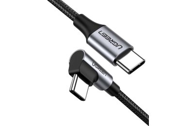 Kabel kątowy USB-C - USB-C UGREEN US255 60W 0.5 m Czarny