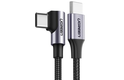 Kabel kątowy USB-C - USB-C UGREEN US255 60W 3 m Czarny