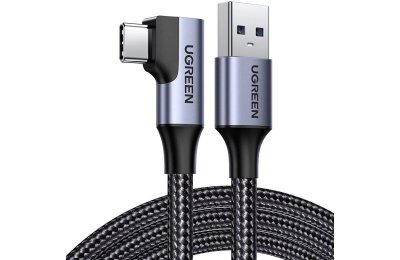 Kabel kątowy USB - USB-C UGREEN US385 1 m Czarny