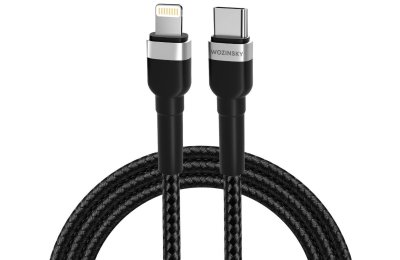 Kabel Lightning - USB-C WOZINSKY WNBCL2 30W 2 m Czarny