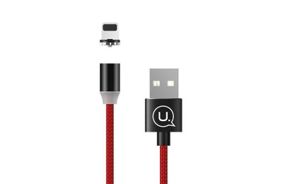 Kabel magnetyczny USB - Lightning USAMS US-SJ292 U-Sure 1 m Czerwony