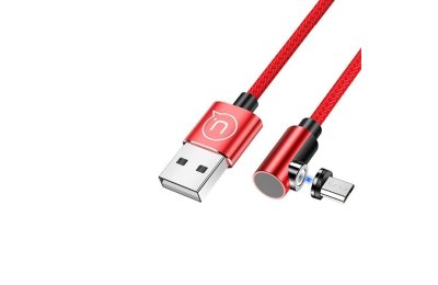 Kabel magnetyczny USB - Micro USB USAMS U54 10W 1 m Czerwony