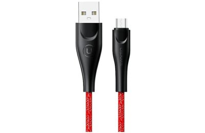 Kabel pleciony USB - Micro USB USAMS U41 1 m Czerwony
