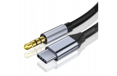 Kabel przejściówka adapter USB-C mini jack 3,5mm aux dac 1,5m Zenwire zc-19
