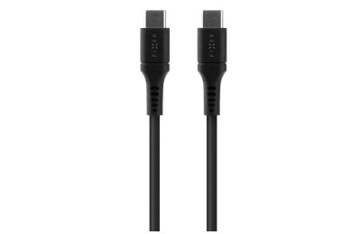 Kabel silikonowy USB-C - USB-C FIXED 60W 2 m Czarny