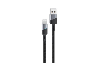 Kabel USB-A — Lightning ENCORE ENERGY EE101-L 1m Braided Czarny