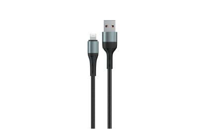 Kabel USB-A — Lightning ENCORE ENERGY EE103-L 1m Braided Czarny