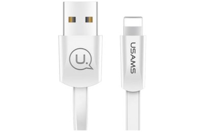 Kabel USB-A - Lightning USAMS U2 1.2 m Biały