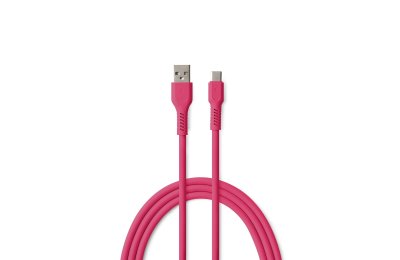 Kabel USB-A - USB-C COLORUM CK60-AC-02 1.8 m Różowy