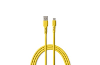 Kabel USB-A - USB-C COLORUM CK60-AC-05 1.8 m Żółty