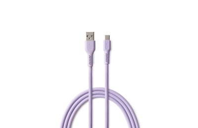Kabel USB-A - USB-C COLORUM CK60-AC-09 1.8 m Lawendowy