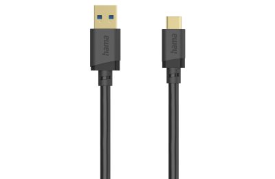 Kabel USB-A - USB-C HAMA 202005 0.75m Czarny