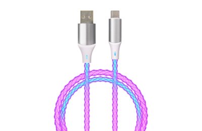 Kabel USB-A - USB-C QUALO Ultimate QCS-AC-00 1 m Biało-srebrny
