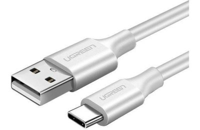 Kabel USB-A - USB-C UGREEN US287 0.25 m Biały
