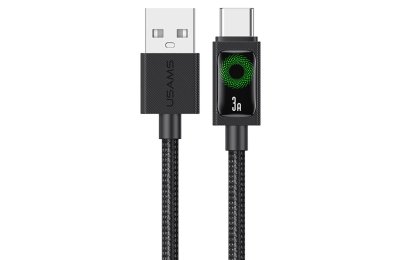 Kabel USB-A - USB-C USAMS U92 18W 1.2 m Czarny