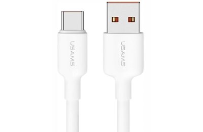 Kabel USB-A - USB-C USAMS US-SJ603 U84 3A 3 m Biały