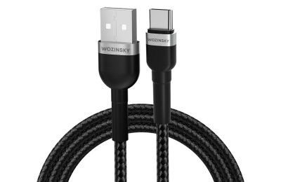 Kabel USB-A - USB-C WOZINSKY WNBAC2 2m Czarny