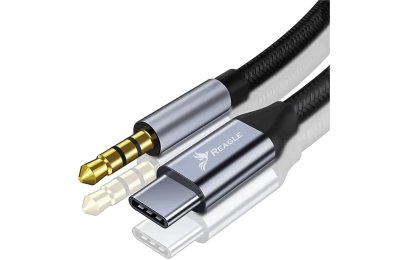 Kabel USB C - Jack 3,5 mm REAGLE - 1,5M AUX adapter dac stereo słuchawek głośników