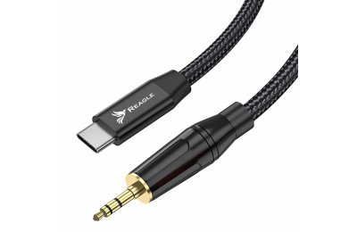 Kabel USB C - Jack  3,5 mm REAGLE - 3M AUX adapter dac stereo słuchawek głośników