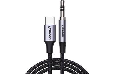 Kabel USB-C - Jack 3.5 mm UGREEN CM450 1 m