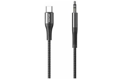 Kabel USB-C - Jack 3.5mm AWEI CL-116T Czarny
